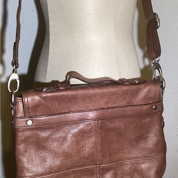 Fossil Maddox Top Handle Shoulder‎ Mini Briefcase Bag Purse Long Live Vintage - Picture 9 of 12